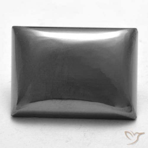 21.86ct Natural Cinza prateado Hematita, baguete, Opaco