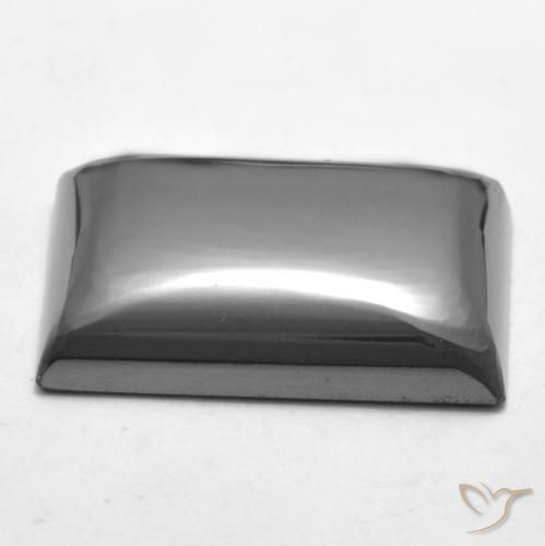 Hematita Cinza prateado Natural 21.86ct, baguete, Opaco