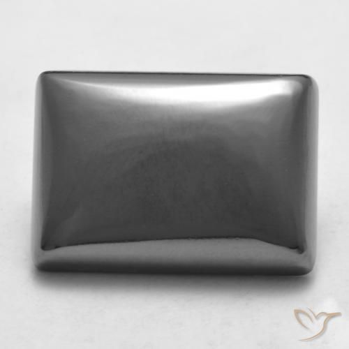 20.48ct Natural Cinza prateado Hematita, baguete, Opaco