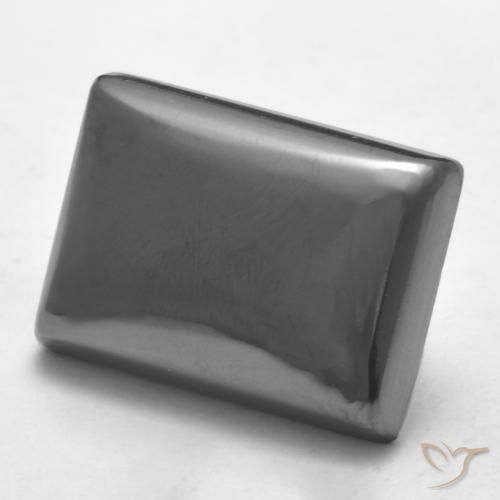 Hematita Cinza prateado Natural 20.48ct, baguete, Opaco