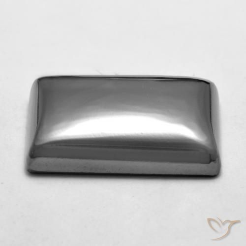 Hematita Cinza prateado Natural 20.48ct, baguete, Opaco