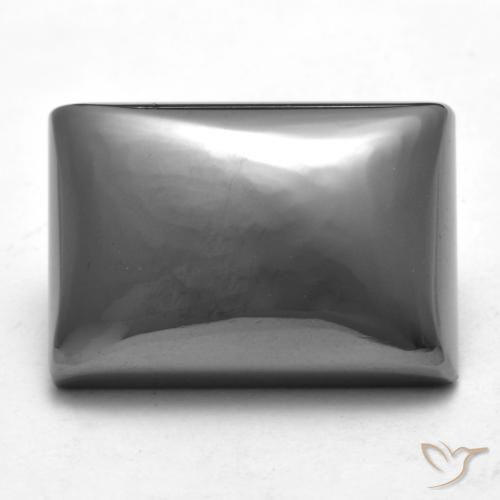 23.34ct Natural cinza médio Hematita, baguete, Opaco