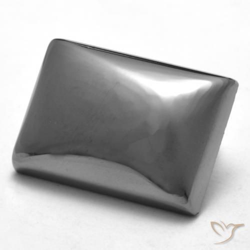 Hematita cinza médio Natural 23.34ct, baguete, Opaco