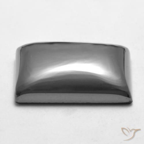 Hematita cinza médio Natural 23.34ct, baguete, Opaco