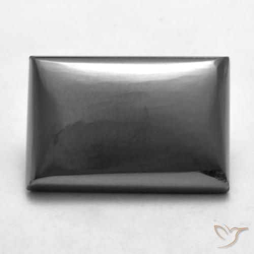 20.53ct Natural cinza médio Hematita, baguete, Opaco