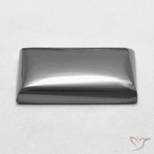Hematita cinza médio Natural 20.53ct, baguete, Opaco