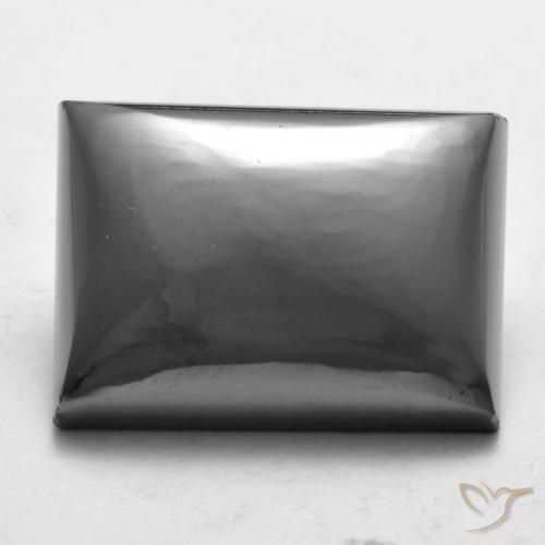 24.59ct Natural Cinza prateado Hematita, baguete, Opaco