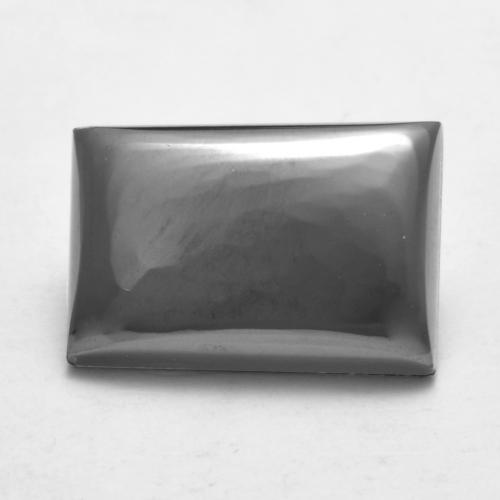 Hematita cinza natural 7,13ct, baguete, opaco