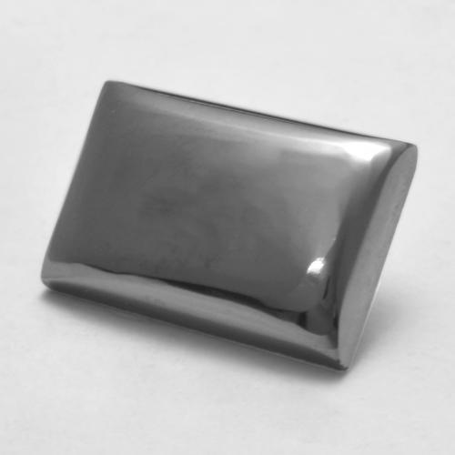 Hematita cinza natural 7,13ct, baguete, opaco