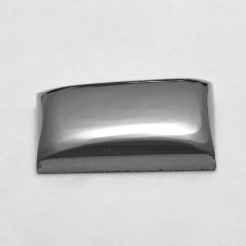 Hematita cinza natural 7,13ct, baguete, opaco