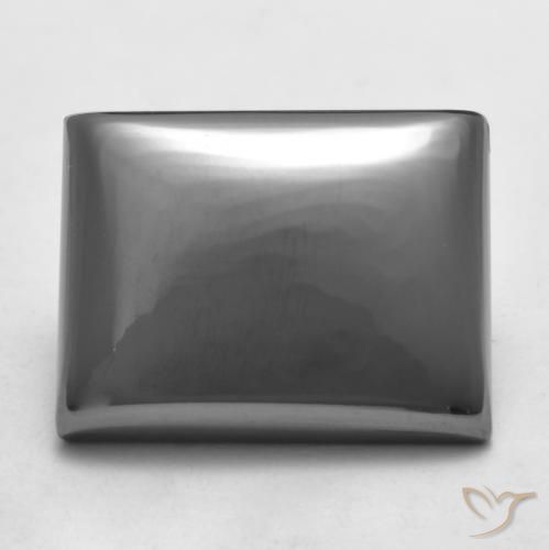 24.45ct Natural cinza médio Hematita, baguete, Opaco