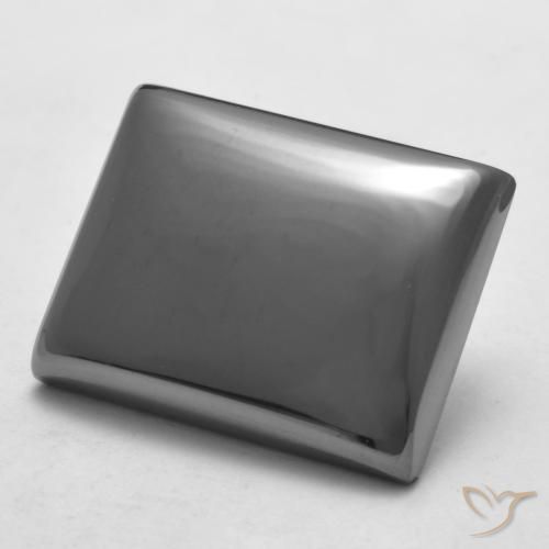 Hematita cinza médio Natural 24.45ct, baguete, Opaco