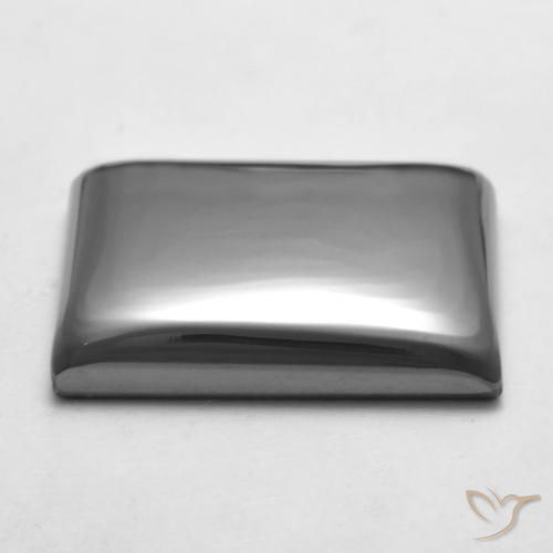 Hematita cinza médio Natural 24.45ct, baguete, Opaco
