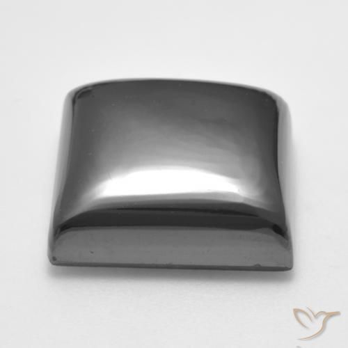 Hematita cinza médio Natural 29.60ct, Quadrado, Opaco