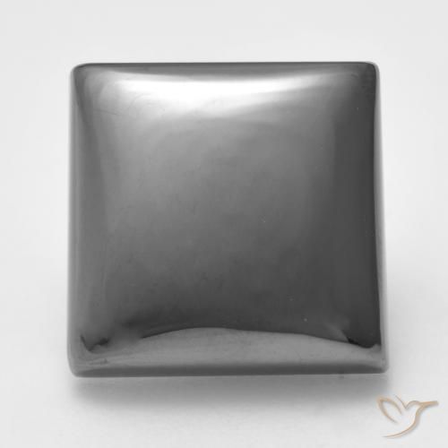 22.03ct Natural cinza médio Hematita, Quadrado, Opaco