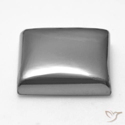 Hematita Cinza prateado Natural 26.32ct, Quadrado, Opaco