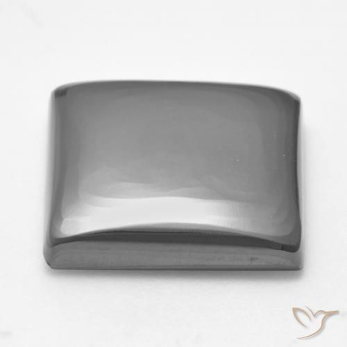Hematita Cinza prateado Natural 18.53ct, Quadrado, Opaco