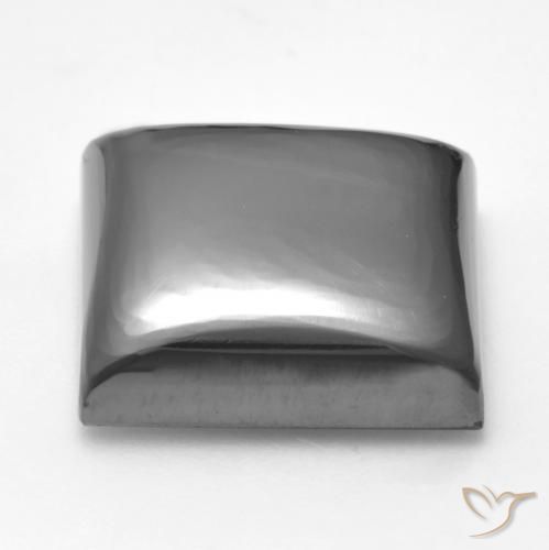 Hematita cinza médio Natural 26.41ct, Quadrado, Opaco