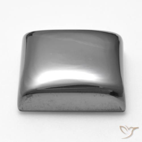 Hematita Cinza prateado Natural 26.28ct, Quadrado, Opaco
