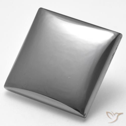 Hematita Cinza prateado Natural 26.57ct, Quadrado, Opaco
