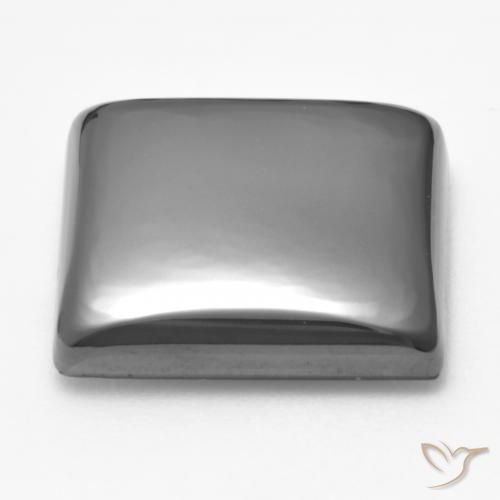 Hematita Cinza prateado Natural 19.04ct, Quadrado, Opaco