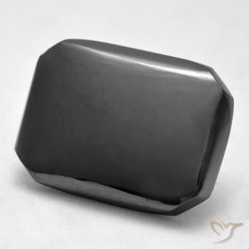 Hematita cinza médio Natural 21.42ct, Corte Octógono / Esmeralda, Opaco