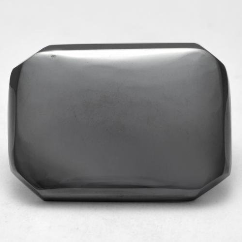Hematita cinza médio Natural 17.73ct, Corte Esmeralda, Opaco