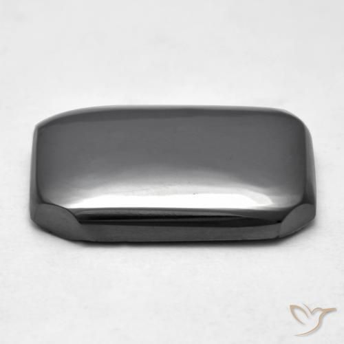 Hematita cinza médio Natural 16.40ct, Corte Octógono / Esmeralda, Opaco