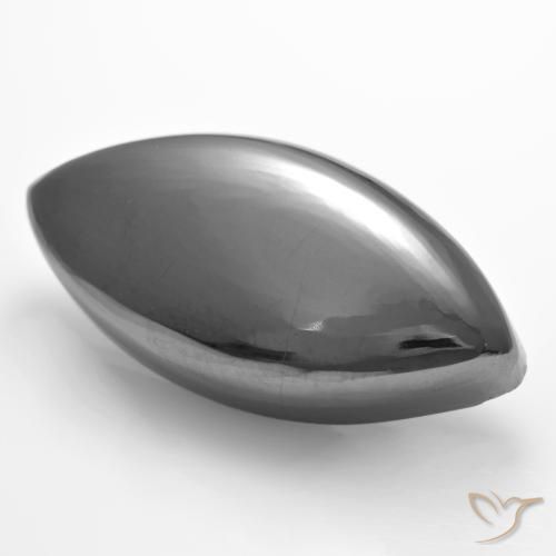 Hematita cinza médio Natural 26.89ct, Marquesa, Opaco
