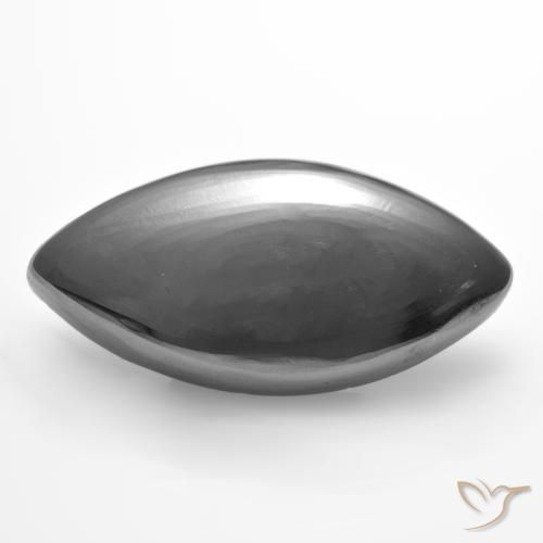 14.97ct Natural Cinza prateado Hematita, Marquesa, Opaco