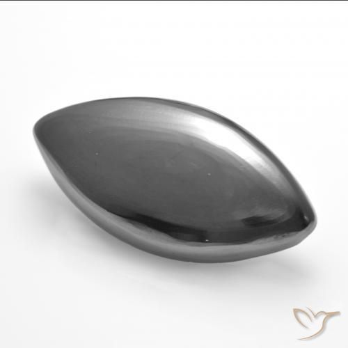 Hematita Cinza prateado Natural 14.97ct, Marquesa, Opaco