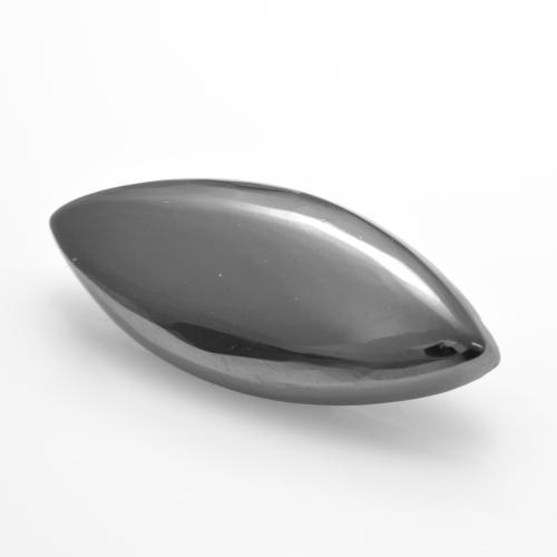 Hematita cinza natural 8,98ct, marquise, opaco