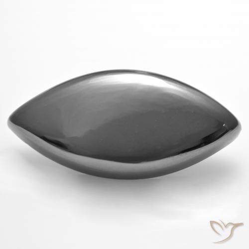 24.45ct Natural cinza médio Hematita, Marquesa, Opaco