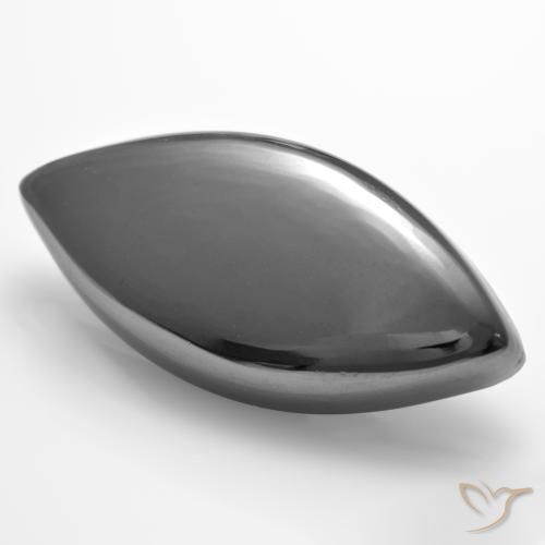 Hematita cinza médio Natural 24.45ct, Marquesa, Opaco