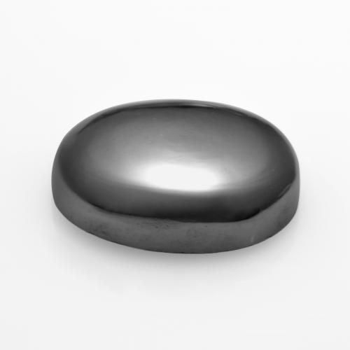 Hematita cinza médio Natural 8.91ct, Corte Oval, Opaco