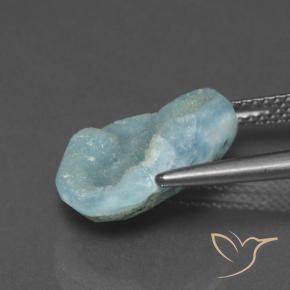 Hemimorfita Druzy Azul esverdeado Natural 6.97ct, Chique, Opaco
