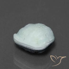 Hemimorfita Druzy Pálido Azul-Verde Natural 7.67ct, Chique, Opaco