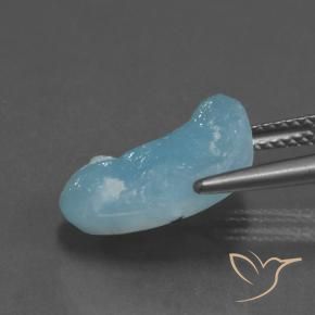 Hemimorfita Druzy Aqua Blue Natural 7.82ct, Chique, Opaco