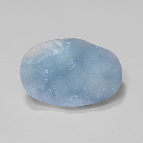 Hemimorfita Druzy Azul claro Natural 7.98ct, Forma extravagante, Opaco