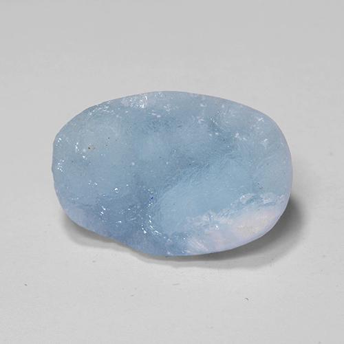 Hemimorfita Druzy Azul claro Natural 7.98ct, Forma extravagante, Opaco