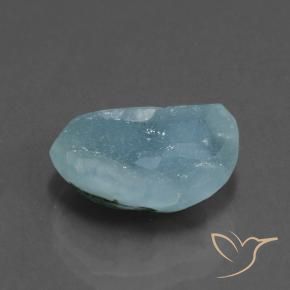 Hemimorfita Druzy Azul claro verde Natural 7.52ct, Chique, Opaco