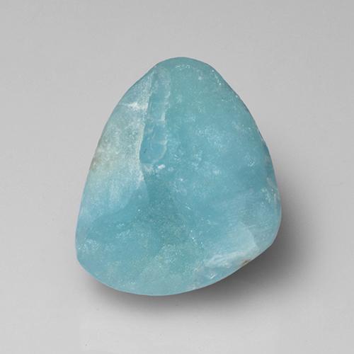 Drusa de hemimorfita azul natural 8,65ct, forma extravagante, opaco