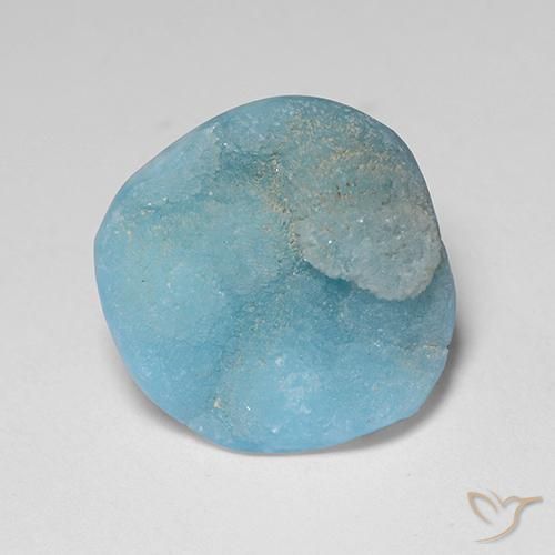 Hemimorfita Druzy Bebê azul Natural 8.28ct, Chique, Opaco