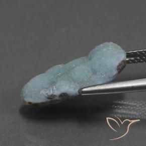 Hemimorfita Druzy Azul claro verde Natural 7.06ct, Chique, Opaco
