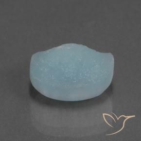 Hemimorfita Druzy Teal Claro Natural 6.16ct, Chique, Opaco