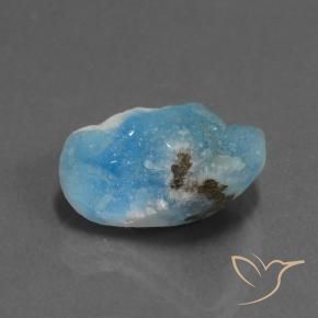 Hemimorfita Druzy Azul Azure Elétrico Natural 6.82ct, Chique, Opaco