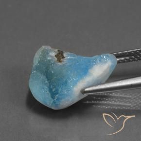 Hemimorfita Druzy Azul Azure Elétrico Natural 6.82ct, Chique, Opaco