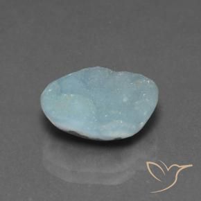 Hemimorfita Druzy Azul claro verde Natural 5.17ct, Chique, Opaco