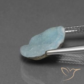 Hemimorfita Druzy Azul claro verde Natural 5.17ct, Chique, Opaco