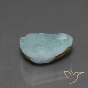 Hemimorfita Druzy Azul claro verde Natural 5.43ct, Chique, Opaco